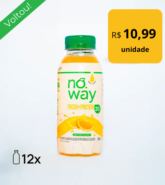 Noway Laranja Proteico - 12 unidades