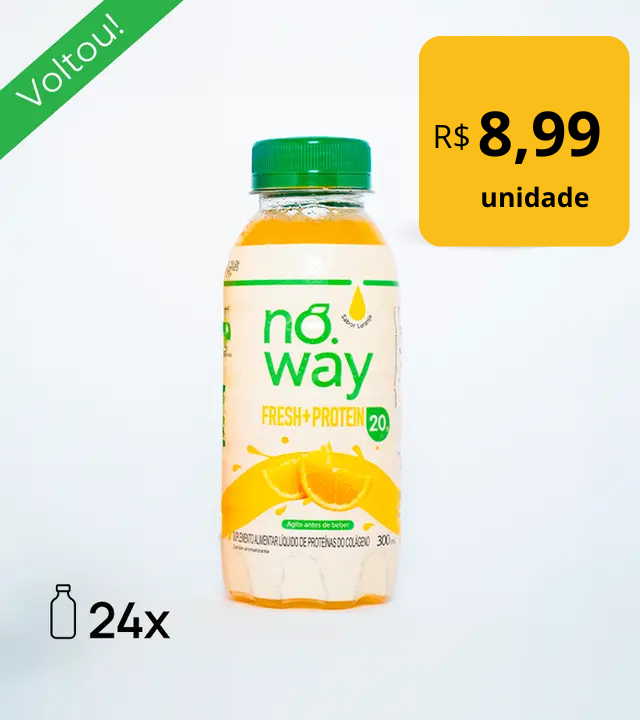 Noway Laranja Proteico - 24 unidades